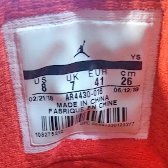 Nike Air Jordan Lift Off Black White University Red Size: 8 - Picture 7 of 14